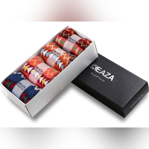 Keaza wool socks set of 4 comes in gift box - Picture 2 of 2